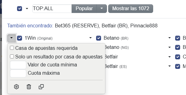 Lista personal de casas